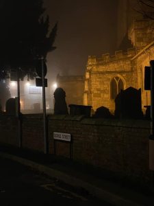 Wistow Church at Night